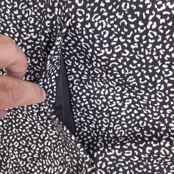 Banana Republic Dress Womens Size 0 Black Gray Keyhole Front Zip Back - Picture 12 of 16